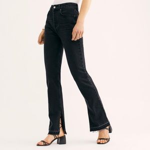 Black Emmy Split Hem Bootcut Jeans By We The Free